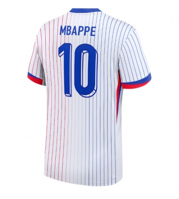 Frankrig Kylian Mbappe #10 Replika Udebanetrøje EM 2024 Kortærmet